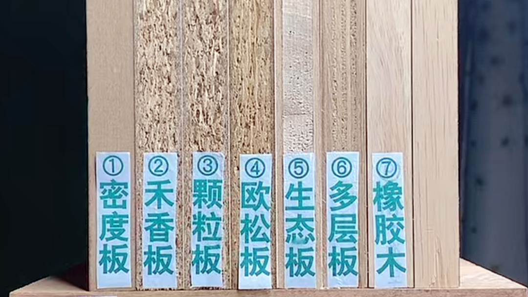 密度板、禾香板、颗粒板、欧松板、多层板、生态板哪种板材最环保